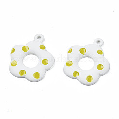 Spray Painted Alloy Pendants&nbsp;PALLOY-S142-002B-NR