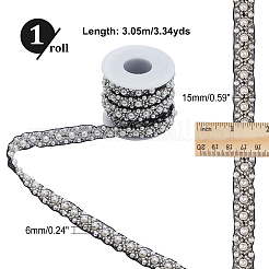 Imitation Polyester with ABS Plastic Beaded Trimming&nbsp;OCOR-CA0001-25
