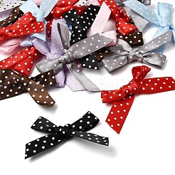Polyester Bowknot with Polka Dot Sew on Ornament Accessories&nbsp;DIY-C085-05