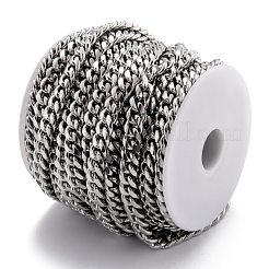Tarnish Resistant 304 Stainless Steel Cuban Link Chain&nbsp;STAS-B019-02B-P