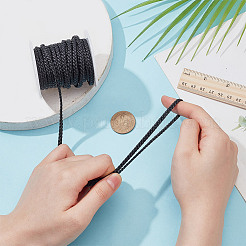 Microfibe Imitation Leather Braided Cord&nbsp;OCOR-WH0101-29A