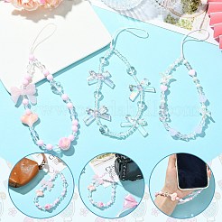3Pcs 3 Styles Plastic Mobile Straps&nbsp;MOBA-SZ0001-24
