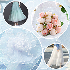 5M Iridescent Organza Lace Trim Fabric&nbsp;DIY-WR0003-70