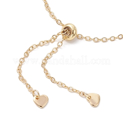 Adjustable Braided Brass Macrame Pouch Cable Chain Slider Bracelet Making&nbsp;BJEW-JB10285-01