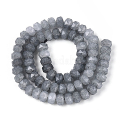 Imitation Jade Crackle Glass Beads Strands&nbsp;GLAA-N068-01A-A01