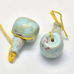 Natural Gemstone 3 Hole Guru Beads&nbsp;G-K208-02-A-19