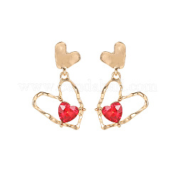 Valentine's Day Alloy & Cubic Zirconia Dangle Stud Earrings&nbsp;WG5F4B4-01