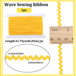 40M Polyester Wavy Fringe Trim Ribbon&nbsp;OCOR-GF0004-39N