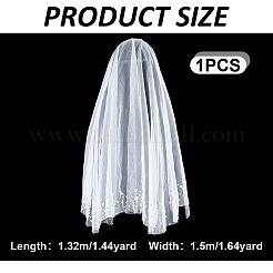 1Pc Polyester Bridal Veils&nbsp;AJEW-DR0002-63