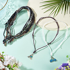 12Pcs 12 Colors Polyester & Spandex Cord Necklaces Making&nbsp;AJEW-TAC00072