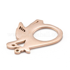 Ion Plating(IP) 304 Stainless Steel Pendants&nbsp;LS-STAS-P280-18RG