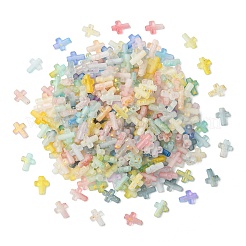300Pcs 10 Colors Gradient Color Transparent Acrylic Beads&nbsp;OACR-CJ0002-44