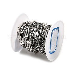 304 Stainless Steel Rectangle Link Chains&nbsp;CHS-C016-09P