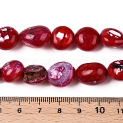 Dyed Natural Agate Beads Strands&nbsp;G-T138-229A