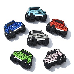 12Pcs 6 Colors Silicone Focal Beads&nbsp;SIL-CJ0002-65