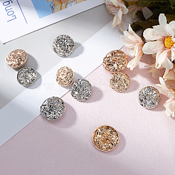30Pcs 6 Colors Alloy Buttons&nbsp;DIY-CY0001-18
