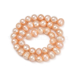 Natural Cultured Freshwater Pearl Beads Strands&nbsp;PEAR-I007-07Z-02B