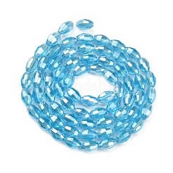 Glass Beads Strands&nbsp;X-GC6X9MMC20Y-AB