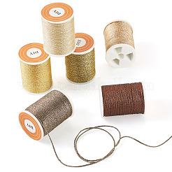 6Rolls 6 Colors Polyester Metallic Thread&nbsp;OCOR-TA0002-82B
