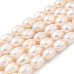 Natural Cultured Freshwater Pearl Beads Strands&nbsp;PEAR-I007-01E-06A