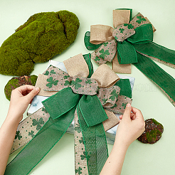 Big Polyester Packaging Ribbon Bows&nbsp;FIND-WH0126-09A