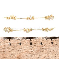 Brass Pave Cubic Zirconia Pendant Bails&nbsp;KK-C172-06G