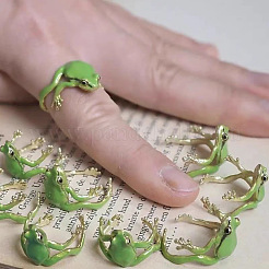 Frog Alloy Enamel Cuff Rings&nbsp;FS-WG3B32A-01
