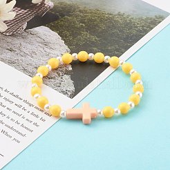 Opaque Acrylic Stretch Beaded Bracelets for Kids&nbsp;BJEW-JB06230