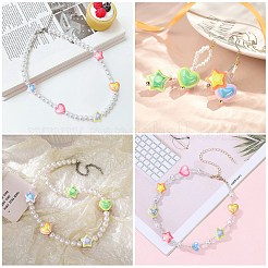 50Pcs 10 Styles Opaque Acrylic Beads&nbsp;OACR-CJ0001-88