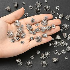 50Pcs Tibetan Style Alloy Bead Caps&nbsp;FIND-YW0009-09