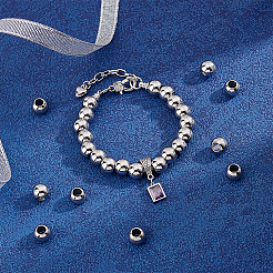 100Pcs 304 Stainless Steel European Beads&nbsp;STAS-PH0007-56