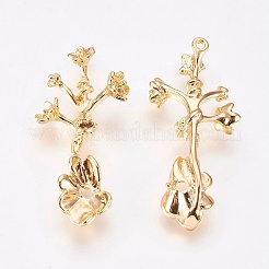 Brass Filigree Joiners Links&nbsp;KK-K230-48G-NF