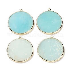 Natural Flower Amazonite Pendants&nbsp;G-E526-10C
