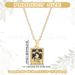 Brass with Cubic Zirconia Pendants Necklaces&nbsp;NJEW-LP0001-45D-G