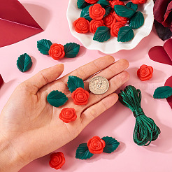 DIY Rose Flower Nursing Necklaces Making Kit for Kids Chewing Teething&nbsp;DIY-TA0006-35