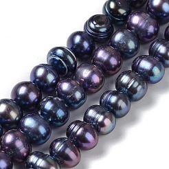 Natural Cultured Freshwater Pearl Dyed Beads Strands&nbsp;PEAR-P005-03A-01