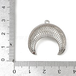 Brass Micro Pave Cubic Zirconia Pendants&nbsp;KK-M322-43P