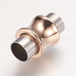 304 Stainless Steel Magnetic Clasps with Glue-in Ends&nbsp;STAS-E144-054LRG