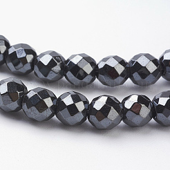 Non-Magnetic Synthetic Hematite Beads Strands&nbsp;HEMA-4D