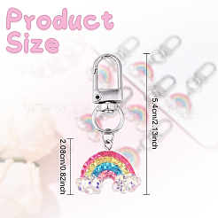 6Pcs Resin Pendant Decorations&nbsp;KEYC-YW00210