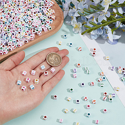 1200Pcs Opaque White Acrylic Beads&nbsp;MACR-PA0001-74