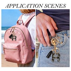 1Pc Resin Letter Keychains&nbsp;KEYC-TADJ0001-09R