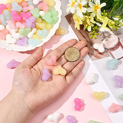 100Pcs Opaque Acrylic Beads&nbsp;OACR-SP0001-96