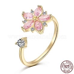925 Sterling Silver Open Finger Rings&nbsp;RJEW-A019-48G