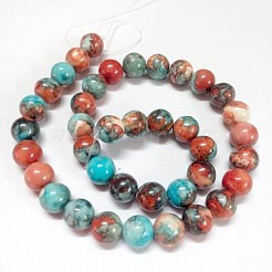 Synthetic Fossil Beads Strands&nbsp;G-L028-4mm-05