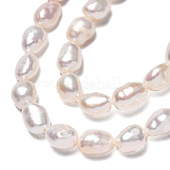 Natural Cultured Freshwater Pearl Beads Strands&nbsp;PEAR-N014-05E