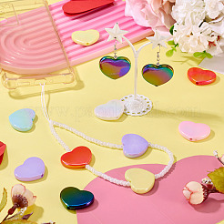 10Pcs UV Plating Opaque Acrylic Beads&nbsp;OACR-TA0001-11