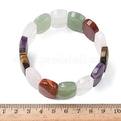 Natural Mixed Stone Beads Stretch Bracelets for Women Men&nbsp;BJEW-I323-02J