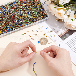 6000Pcs Glass Bugle Beads&nbsp;SEED-ME0001-28