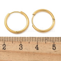 Ion Plating(IP) 304 Stainless Steel Hoop Earrings for Women&nbsp;EJEW-M089-02G